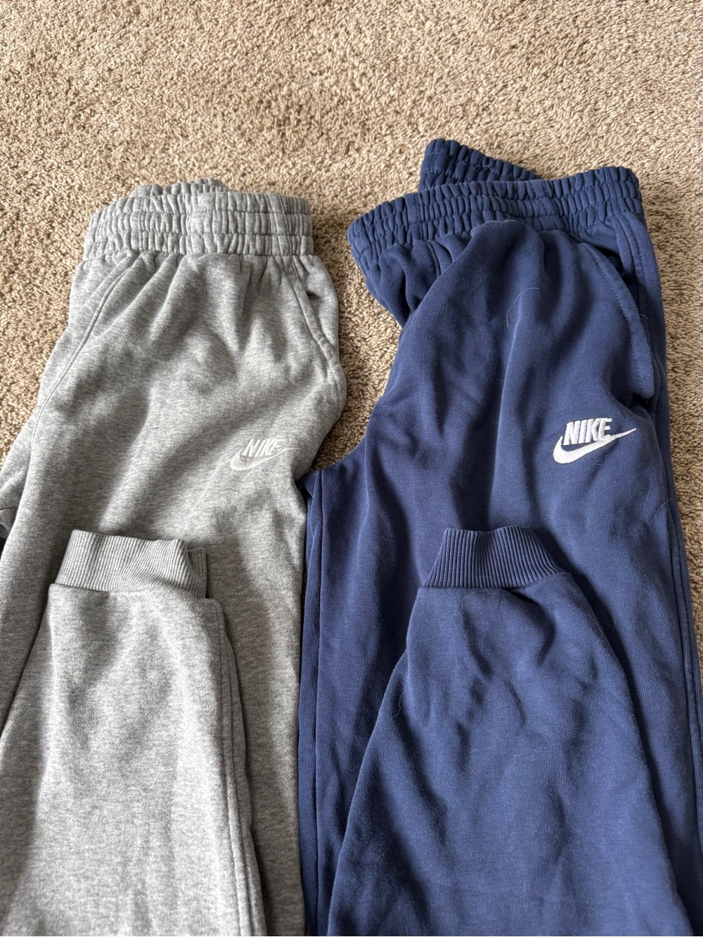 Nike Kids Sweatpants Duo in Gray and Navy